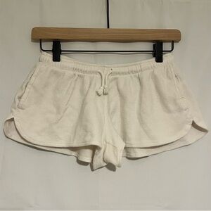 Brandy Melville White Summer Thermal Shorts